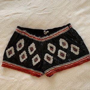 Zara beaded shorts